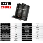 Hot Sales Sunnysky X2216 2216 880KV 1100KV 1250KV 1400KV 1800KV 2400KV II Outrunner Brushless Motor for RC Models 3D Airplane